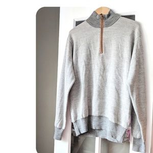‼️ Orvis Gray Quarter Zip Pullover Size Medium